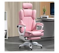 ZYSKABQ Chaise de Bureau en Cuir Haut de Gamme avec Repose-Pied et Chaise de Jeu Rose de Support de tête réglable pour Les études de Bureau à Domicile. Octopus Feet