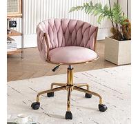 ZYSKABQ Chaise de Bureau en Velours avec siège Plus Grand et Baril tufté arrière à Mid arrière du Dos de Bureau Ergonomique pour la tâche pivotante réglable de Hauteur exécutive Octopus Feet