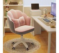 ZYSKABQ Chaise de Bureau en Velours en Peluche pour la Chaise de vanité pivotante réglable de Bureau exécutif avec Un Rembourrage Moelleux (Gris) Octopus Feet