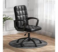 ZYSKABQ Chaise de Bureau Ergonomique avec roulettes, Dossier Haut, en Cuir PU, Chaise d'ordinateur pivotante, Confortable, réglable en Hauteur, capacité de 330 LB, Noir (45x45x102cm) Octopus Feet