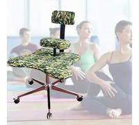 ZYSKABQ Chaise de Bureau Ergonomique avec Soutien Lombaire/Hauteur réglable/5 roulettes freinées, siège de méditation de Yoga Portable pour éviter Les Bosses, Chaise Noire Octopus Feet