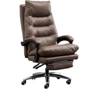 ZYSKABQ Chaise de Bureau exécutive de Luxury Greil en Cuir avec reproche à Pied rétractable Chaise de tâche pivotante pour Le Bureau à Domicile Conception et Confort ergonomiques Octopus Feet
