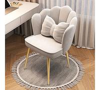 ZYSKABQ Chaise de Bureau Moderne en Velours avec Motif pétale réglable, Chaise d'ordinateur de Maquillage Ergonomique pivotante à 360 ° pour vanité, Salon et Chambre à Coucher, Chaise de Bureau