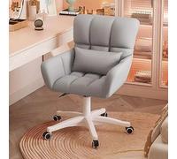 ZYSKABQ Chaise de Bureau Moderne en Velours avec roulettes pour Filles et Femmes, Joli Fauteuil d'appoint avec Pivot et Oreiller pour Chambre à Coucher ou Bureau à Domicile (Rose) Octopus Feet