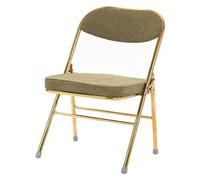 ZYSKABQ Chaise de Bureau Pliante rembourrée Moderne avec siège de Tissu en Velours côtelé idéal pour Les réunions de Bureau de la Cuisine Confortable et élégante (Taille dorée B) Octopus Feet