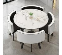ZYSKABQ Chaise de café de réception de la Table de réunion Brune Ronde Ensemble pour la négociation et Les magasins de Ventes de Petits Bureaux. Octopus Feet