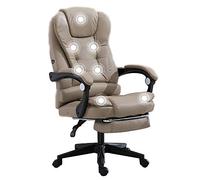 ZYSKABQ Chaise de Jeu en Cuir Ergonomique avec Repose-Pieds et Chaise d'ordinateur de Bureau de Dossier High Massage de 7 Points pour Les Grands et Grands Supports jusqu'à 330 lbs Kaki Couleur