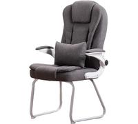 ZYSKABQ Chaise d'invité de Bureau Confortable avec accoudoirs, Chaise d'appoint de conférence en Cuir PU, sans roulettes, idéale pour Les Jeux ou l'utilisation d'un Ordinateur, sièges de Salle