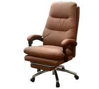 ZYSKABQ Chaise pivotante de réception d'entreprise Confortable avec accoudoirs de Dossier et Fonction d'inclinaison Chaise de Bureau Kaki avec Pieds en Acier Octopus Feet