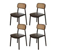 ZYSKABQ Chaises de Salle à Manger sans Bras Modernes Ensemble de 4 avec Dossier incurvé pour Le Bureau du Salon de la Cuisine Noire Octopus Feet