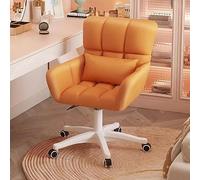 ZYSKABQ Fauteuil de Coiffeuse en Velours avec roulettes et Oreiller pour Filles et Femmes, Fauteuil d'appoint pivotant rembourré Mignon et Moderne pour Chambre à Coucher en Vert foncé Octopus Feet