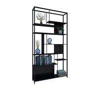 ZYSKABQ Librairie Nordique Metal Bibliothèque Multi-Storey Storage Shelf Biblics Room Office Simple Partion Display StandShelves (A, 100 * 25 * 200cm) Octopus Feet