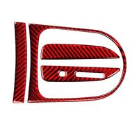 ZYSM Autocollant Décoratif Pour Intérieur De Voiture Pour Ford Pour Mustang GT 2015-2021 - Kit De Garniture Pour Panneau De Levier De Vitesse Éléments Décoratifs Intérieur(ROUGE,X-1)