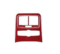 ZYSM Autocollant D'intérieur De Voiture Pour A6 S6 C6 2005-2011 Kit D'accessoires Et De Décoration Pour Panneau De Sortie D'air Central Arrière Éléments Décoratifs Intérieur(ROUGE)