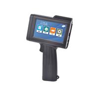 ZYT-DHRUCB Imprimante à Jet d'encre Portable, équipée d'un écran tactile de 4,3 Pouces, Hauteur d'impression 2-25,4 mm/précision d'impression 300-600 dpi, pour étiquette Logo, date de Production,Red