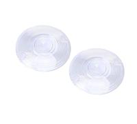ZYTC Lot de 2 lentilles de clignotant pour Harley Touring Flat Electra Glide Road King Blanc Transparent 8,9 cm