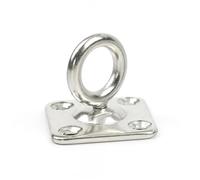 ZythrXLate Crochets à œil en acier inoxydable Plaque à œil fixe en acier inoxydable 304, boucle de porte pont, anneau d'agrafe, crochet mural, cintre montage au plafond forme U(Type 5,12mm)