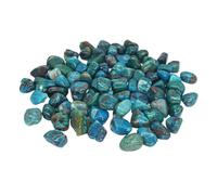 ZythrXLate Pierres roulées en Malachite, Cristaux en Vrac, Pierres précieuses polies Reiki, véritables Pierres précieuses, décoration d'aquarium, for Bijoux pour Aquarium, Bassin(Color 35,200g)