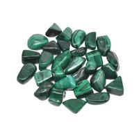ZythrXLate Pierres roulées en Malachite, Cristaux en Vrac, Pierres précieuses polies Reiki, véritables Pierres précieuses, décoration d'aquarium, for Bijoux pour Aquarium, Bassin(Color 1,100g)
