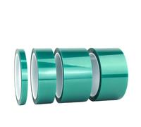 ZythrXLate Ruban en résine Ruban adhésif en film PET vert résistant aux hautes températures for soudure de circuits imprimés SMT, blindage isolant et protection contre la chaleur, sans traces(100mm)