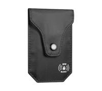 ZythrXLate Sac de Soutien-Gorge Anti-vol RFID Blocage sous Couverture Poche cachée Soutien-Gorge Pochette Ceinture d'argent de Voyage Petit Portefeuille pour Passeport, Argent, Cartes(Black)
