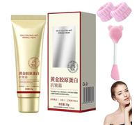 Zytuuob Crème au collagène doré, 50 g Crème coréenne au collagène doré, crème anti-rides pour raffermir la peau du visage, hydratation profonde prolongée pour une fermeté améliorée (1PCS)