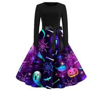 ZYUEER Costume Femme Déguisement Halloween Femme Robe Medievale Taille Robe De Noel Femme Robe Femme Noel Robe Vintage Noel Halloween Vetement Femme Chic Vetement Halloween Robe De Bal (Rosevif, Xxl)