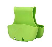 ZYUEER Les organisateurs Cuisine râtelier de Stockage à Double éponge évier Selle réservoir inférieur Support éponge Cuisine 1PCS (Vert)