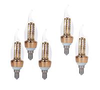 ZYUJIA Ampoules LED E14 8W 800LM(Équivalent à une Lampe Halogène 80W) 40pcs SMD2835 Ampoule Bougie LED Non Dimmable Blanc Chaud 3000K Edison Petites Ampoules C35 à Vis,Paquet de 5