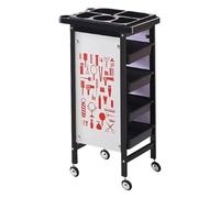 ZYWMZJ Chariot De Salon De Beauté À 5 Niveaux avec Tiroirs - Chariot Utilitaire for Salon De Coiffure avec roulettes Et Support for Outils De Tatouage