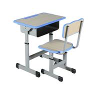 ZYWMZJ Ensemble Bureau Et Chaise Ergonomiques for Enfants avec Rangement, Emplacement for Crayons Et Crochets - Parfait for Étudier, Faire Ses Devoirs Et Réaliser des Projets Créatifs(B)