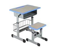 ZYWMZJ Ensemble Bureau Et Chaise Ergonomiques for Enfants avec Rangement, Emplacement for Crayons Et Crochets - Parfait for Étudier, Faire Ses Devoirs Et Réaliser des Projets Créatifs(C)