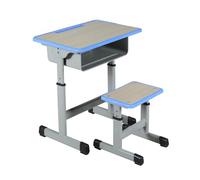 ZYWMZJ Ensemble Bureau Et Chaise Ergonomiques for Enfants avec Rangement, Emplacement for Crayons Et Crochets - Parfait for Étudier, Faire Ses Devoirs Et Réaliser des Projets Créatifs(A)