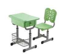 ZYWMZJ Ensemble Bureau Et Chaise for Enfants À Hauteur Réglable - Poste De Travail Ergonomique avec Plateau en Plastique for Salles De Classe, Cours Particuliers Et Usage Domestique(C)