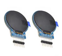 ZYWUOY Double 1 TFT circulaire de 28" pour modules LCD avec résolution 240 x 240, interface SPI et double rétroéclairage LED blanches pour un affichage clair dans plusieurs conditions (pas de soudure)