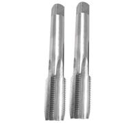 ZYWUOY Ensemble de tarauds à main métriques en acier rapide (HSS) - 2 pièces M18 × 1,5 mm - Cône et taraud à droite - Longueur totale de 90 mm - Pour le travail des métaux et les applications CNC