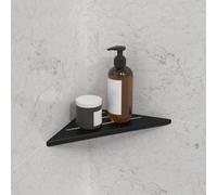 ZYWUOY Étagère de douche d'angle en acier inoxydable, 30,5 x 20,5 cm, peu encombrante, avec bords antidérapants et découpes de drainage, pour salle de bain ou cuisine