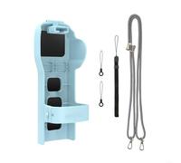 ZYWUOY Étui de protection pour caméra d'action, protecteur de cardan pour DJI pour Osmo Pocket 3, stocke les filtres et les accessoires de cartes mémoire, anti-chute, Voir image, Bleu