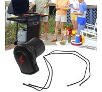 ZYWUOY Interrupteur d'allumage pour barbecue - Compatible avec Char-Broil pour terrasse - Pour bistrot - Tru-Infrared - Bouton poussoir avec écrou de verrouillage et fils de 43,2 cm