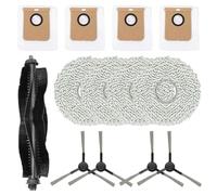 ZYWUOY Kit d'accessoires de rechange pour Karcher RCV pour 5 Plus : brosse principale, brosses latérales et chiffons en microfibre, compatible avec robot de balayage et de balai intelligent