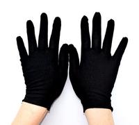 ZYWUOY Lot de 12 paires de gants de protection en coton noir - Bonne dextérité - Prise ferme - Gants de protection fins pour le travail - Taille L