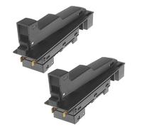 ZYWUOY Lot de 2 boutons de commutation pour meuleuse d'angle Bosch GWS 18-230, GWS 20-180, GWS 24-230 Series en plastique et métal Noir