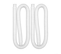 ZYWUOY Lot de 2 tuyaux de Rechange pour Pompe de Piscine pour Intex 3,8 cm - Accessoire de Rechange pour Piscine Hors Sol (32 mm), Blanc