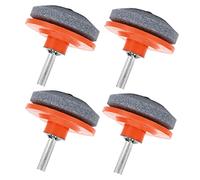 ZYWUOY Lot de 4 aiguiseurs de lames de tondeuse à gazon rotatifs pour perceuse électrique