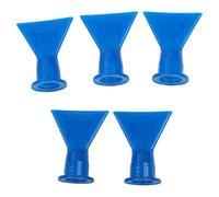 ZYWUOY Lot de 5 buses à calfeutrer en silicone, pointes plates en forme de vague pour pistolets à cartouche de 14,5 mm, accessoires d'étanchéité bleus pour réparation de joints et de scellants