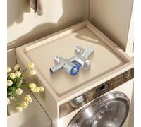 ZYWUOY Raccord double sortie en acier inoxydable pour lave-linge, lavabos et lave-auto en extérieur, filtre anti-éclaboussures 125 x 85 mm