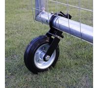 ZYWUOY Roulettes de portail de ferme robustes pour une utilisation en extérieur, capacité de charge de 226,8 kg avec roues en caoutchouc et montage à boulon en U en acier réglable, compatibles avec