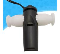 ZYWUOY Sifflet Samba en Plastique 3 Tons Instrument de Percussion avec 2 Trous Sonores pour Carnaval et Festivals Noir et Blanc pour Adultes et Enfants