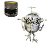 ZYX023 Kit Métal Steampunk 3D - Puzzle Mécanique Œuf avec Hibou, 110+ Pièces, Modèle de Collection et Décoration Créative pour Adultes