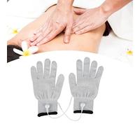 Zyxdk Micro-Courant Électrode Massage Conducteur des Gants pour Visage et Corps Soulagement de Douleur, Anti-âge, Énergie, Récupération, Compatible avec Plupart des Machines